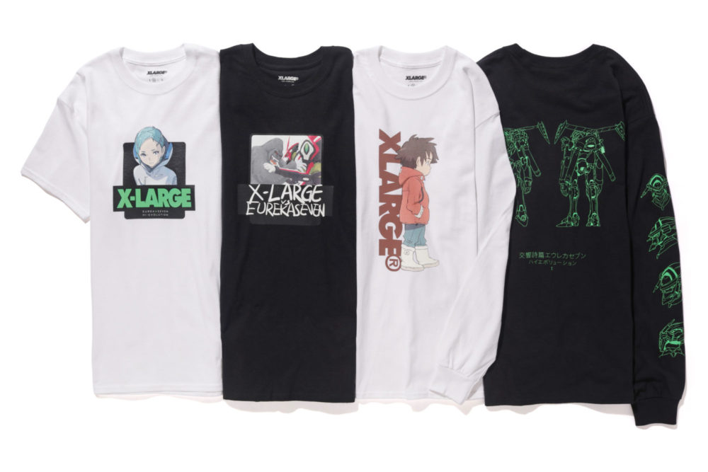 XLARGEより、「交響詩篇エウレカセブン ハイエボリューション」のコラボ商品、TEEやウエストバッグなどのアパレルアイテムが登場！